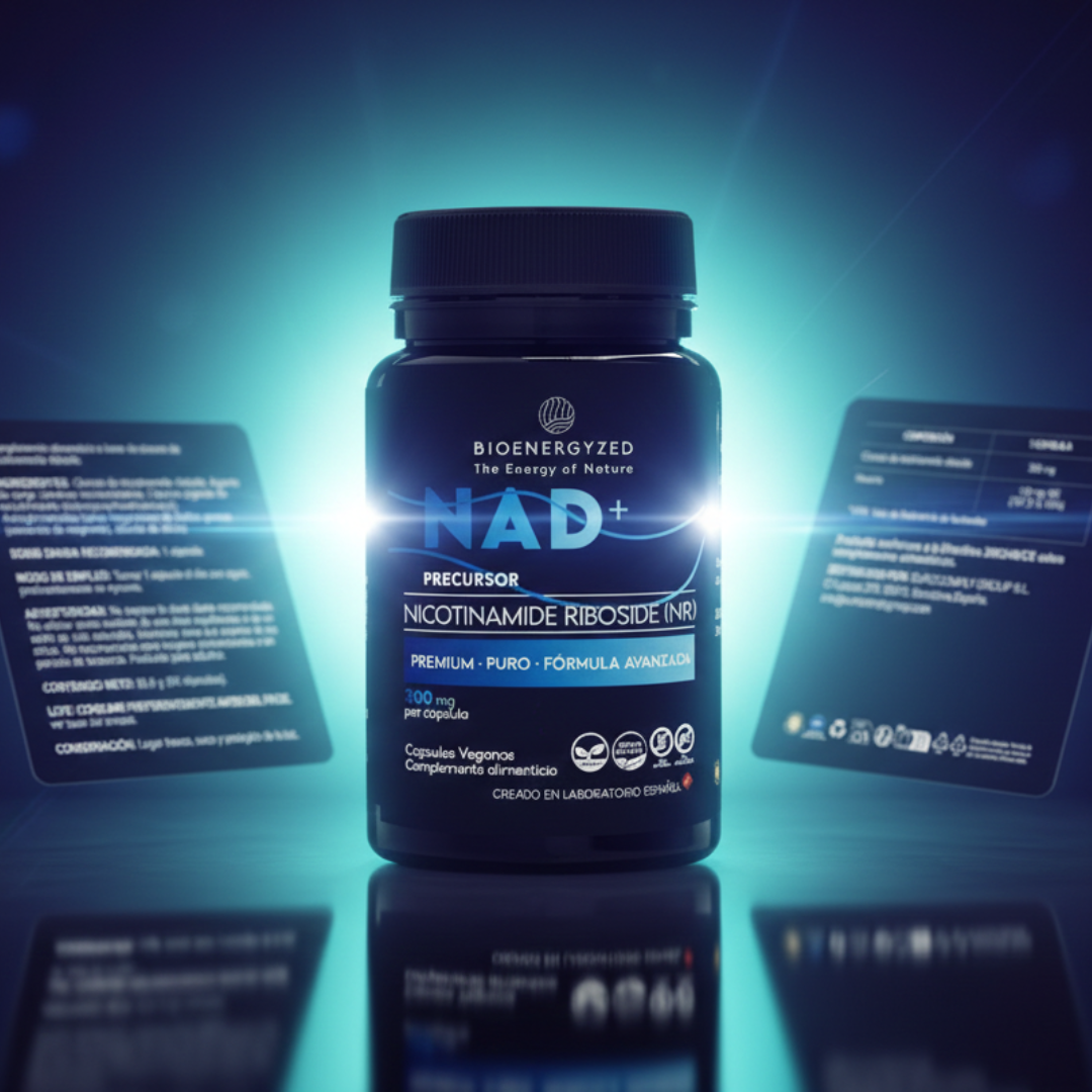 100% NAD Puro Alta Absorción, Salud Celular, Anti Edad y Energía