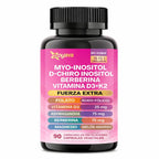 Suplemento para las hormonas-Myo-Inositol + D-Chiro Inositol + Berberina + Vitamina D3 + K2 – 90 Cápsulas