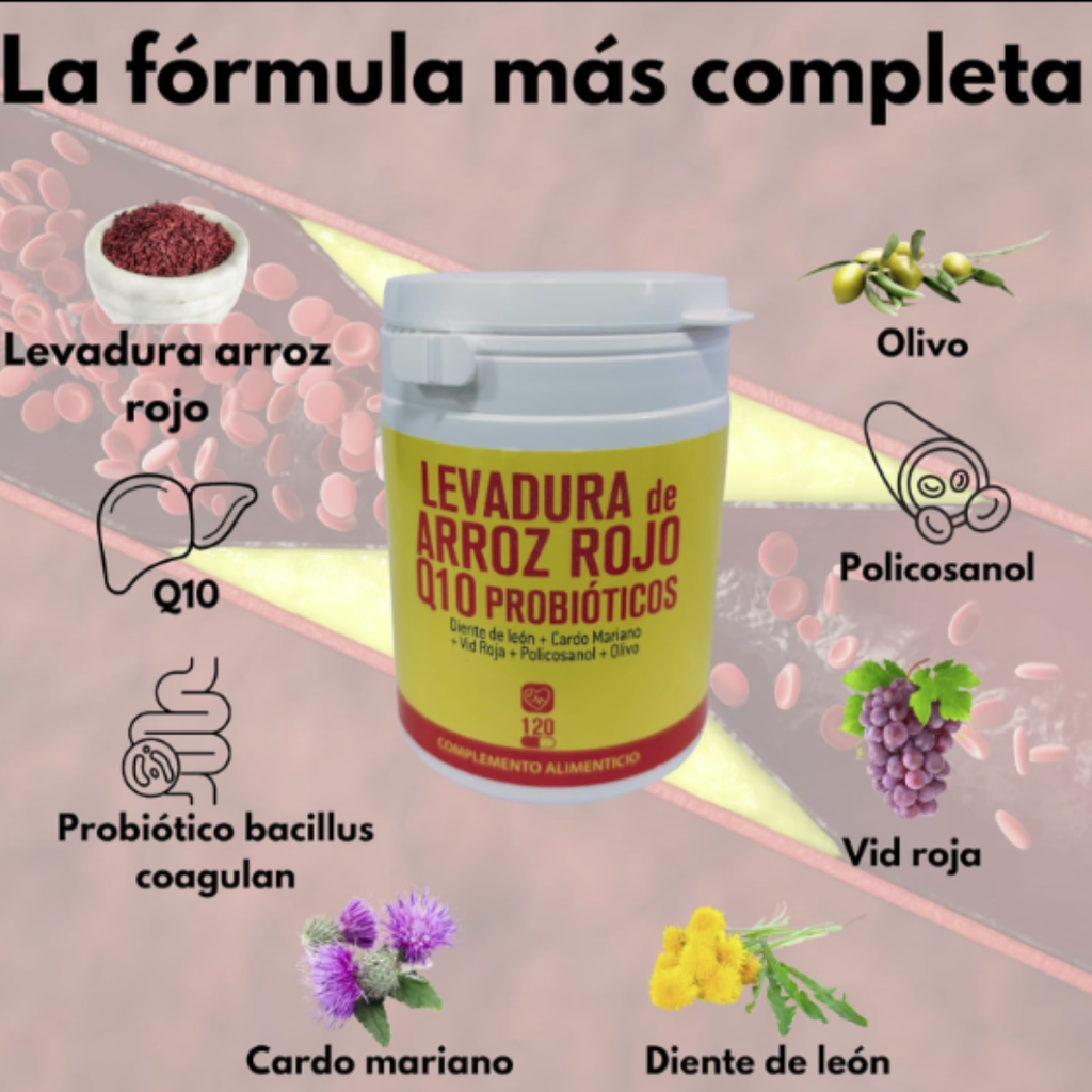 Fixora Colesterol Control™ | Reduce el Colesterol de Forma Natural con Levadura de Arroz Rojo y CoQ10