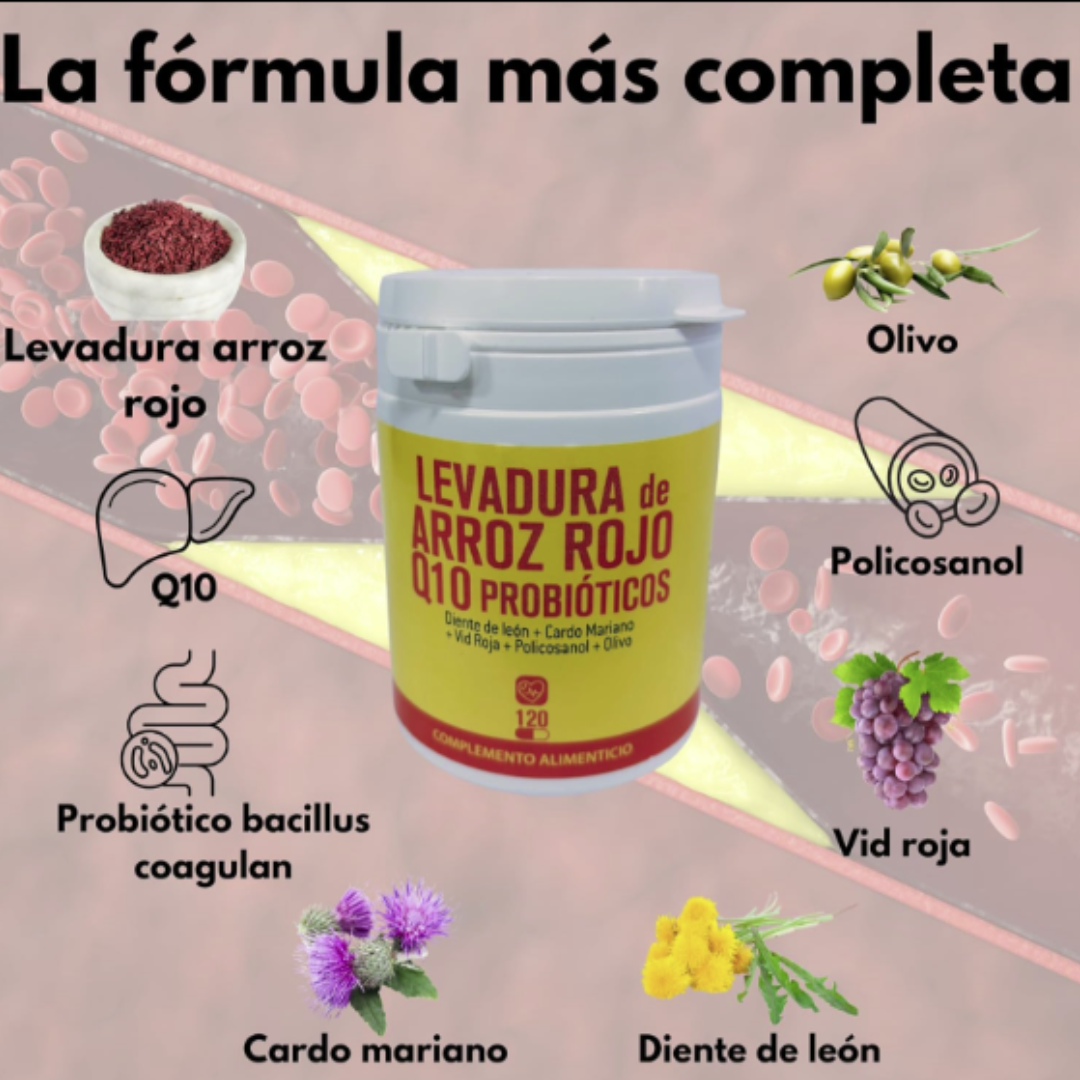 Fixora Colesterol Control™ | Reduce el Colesterol de Forma Natural con Levadura de Arroz Rojo y CoQ10