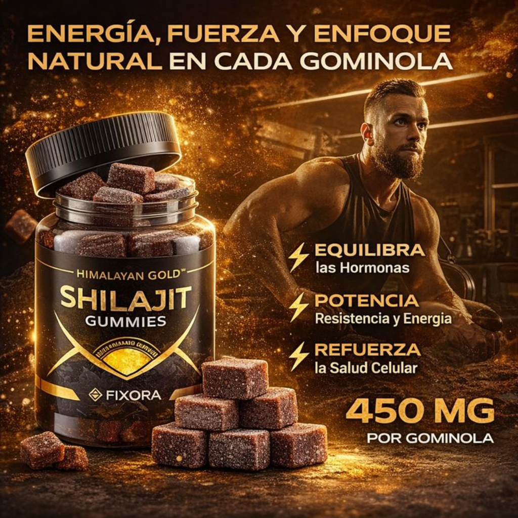 Shilajit Vital Gold™ Gummies | Impulso Natural de Energía y Resistencia