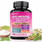 Suplemento para las hormonas-Myo-Inositol + D-Chiro Inositol + Berberina + Vitamina D3 + K2 – 90 Cápsulas