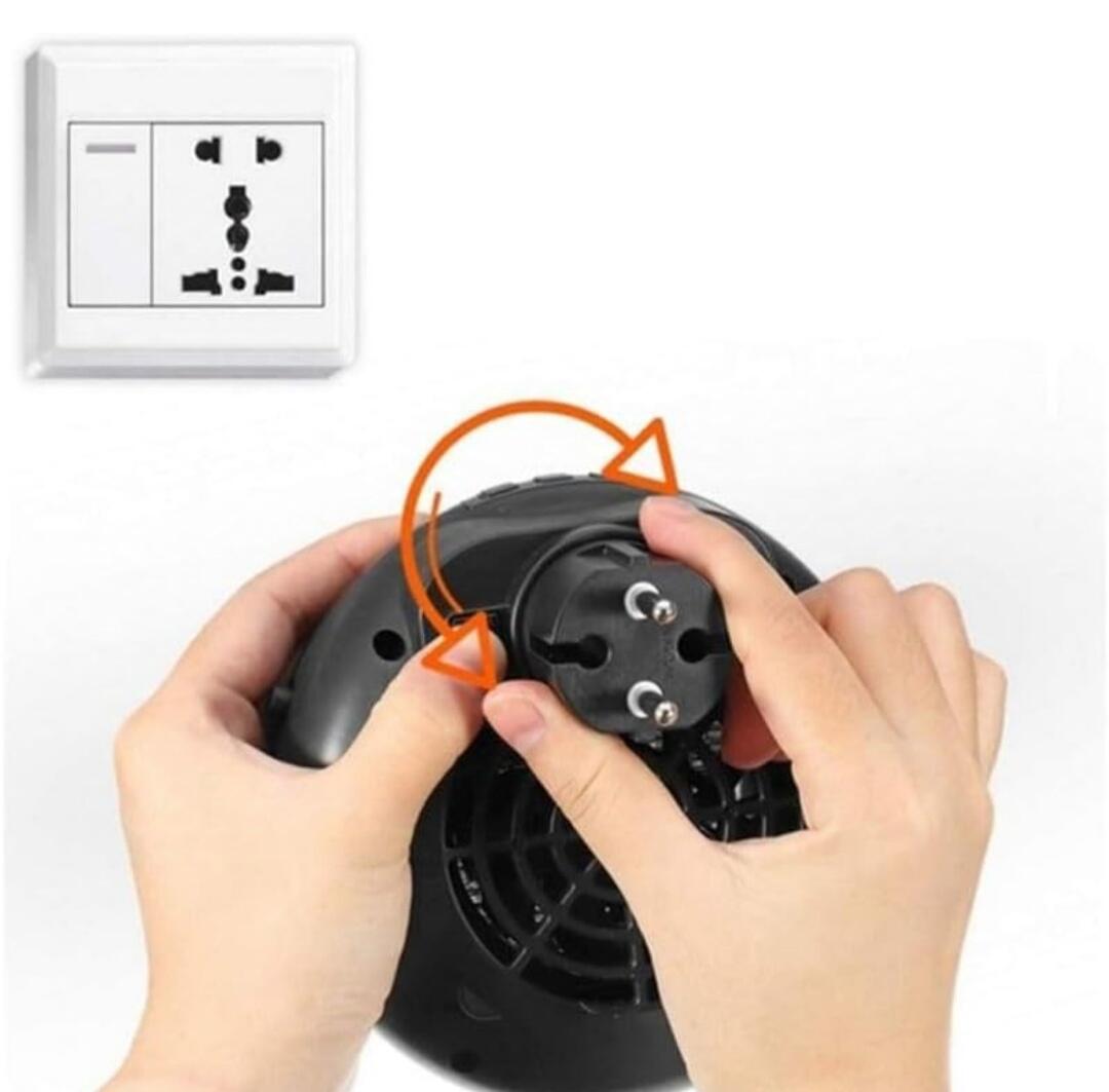 Calefactor Termocerámico Portátil 900W | Ahorra en calefacción sin pasar frío | Modelo NEGRO